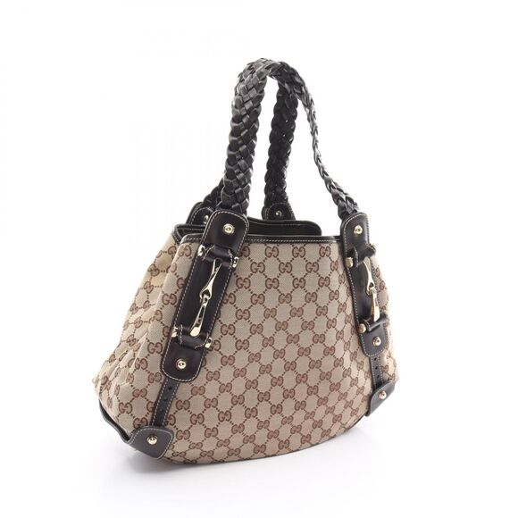 Gucci Gg Canvas Shoulder Bag Leather #162296G52B - Picture 2 of 8
